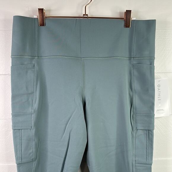 ATHLETA Minimalist Grey Salutation Cargo‎ 7/8 Tight Leggings Gym Workout Size XL - Picture 6 of 15